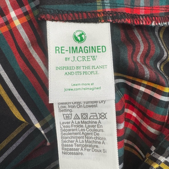 J. Crew Multicolor Plaid Dress - Size L - Picture 11 of 12